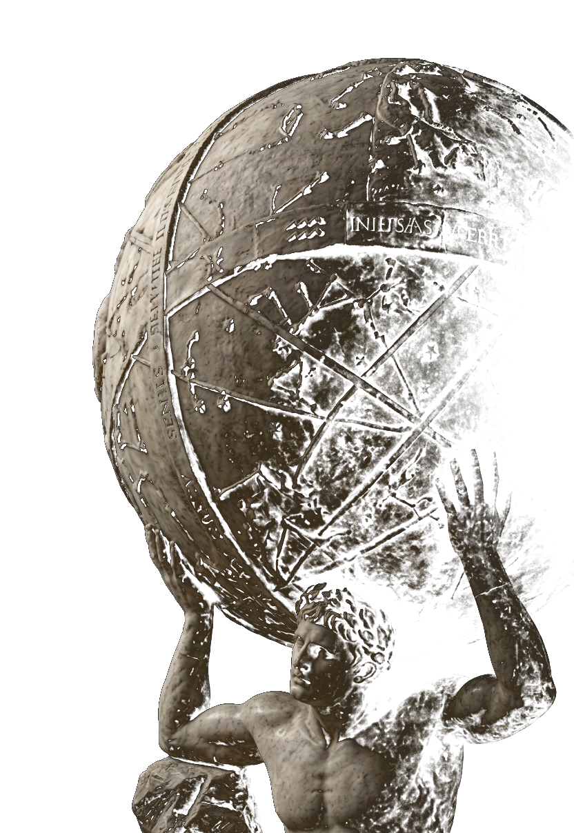 The Farnese Atlas — a Roman marble of Atlas bearing the celestial sphere